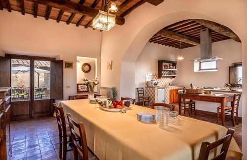 Castellina in Chianti Villa | Casa de vacaciones privada con WIFI, piscina privada, TV, patio, vista panorámica, cerca de Siena