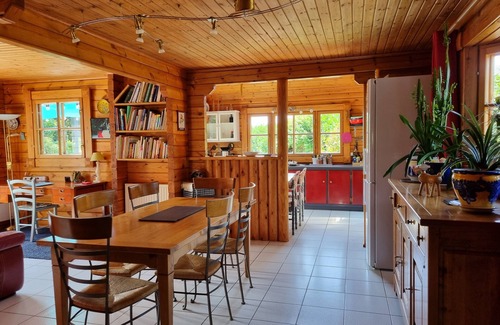 Saint-Mars-sur-la-Futaie Casa | Madera y piedra casa con jardín y piscina (10m x 5m)