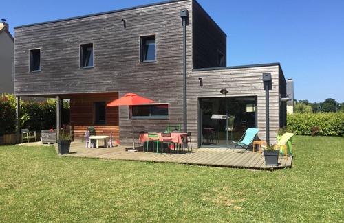 Hermanville-sur-Mer Casa | Casa de madera, tranquila, cerca de las playas.