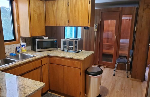 Mead Casa | Pet-Friendly Woodland Retreat w/ Sauna, River Views & Trails