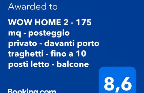 San Teodoro Apartamento | WOW HOME 2 - 175 mq - posteggio privato - davanti porto traghetti - fino a 10 posti letto - balcone