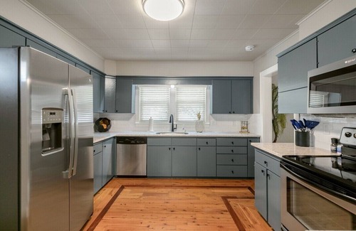 Downtown Casa | WOW! Updated Downtown Bentonville Charmer w/ HOT TUB, Secure Bike Storage