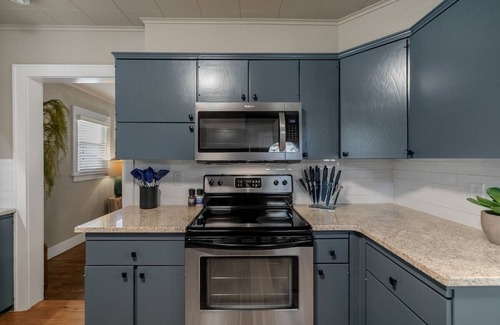 Downtown Casa | WOW! Updated Downtown Bentonville Charmer w/ HOT TUB, Secure Bike Storage