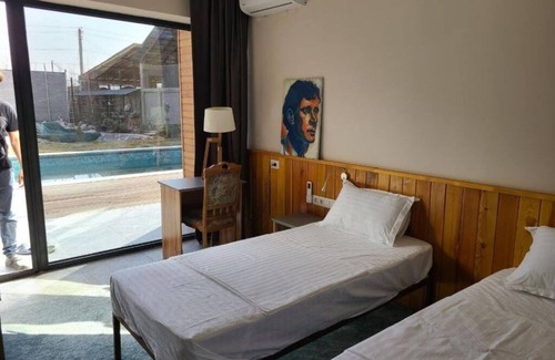 Tashkent Cama Y Desayuno | YO Guesthouse : Twin Room with Pool View