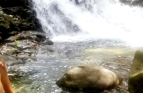 Ballena Cabina | Yogachal Vista Mar bamboo cabiña in jungle w waterfall and seaview yoga deck