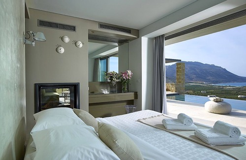 Kissamos Villa | Villas Youphoria cerca de Balos, villa Symphony con vistas panorámicas al océano