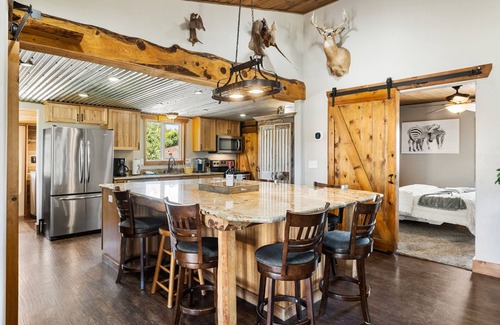 Williamson Casa | Zebra Retreat Experience on ZEBRA ranch | 3Br, open living area| hottub|outdoor kitchen| & firepit