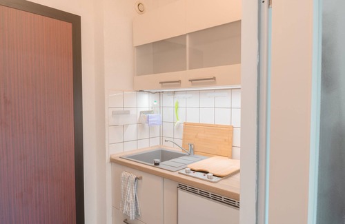 Gross Buchholz Condominio | Zentral nah MHH Terrasse Komfort - 1-Zimmer-Apartment Boxspringbett, Schlafsofa