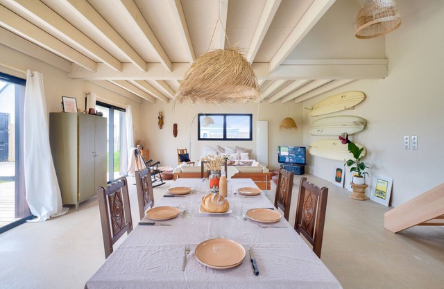 A 1 km de la playa de Pors Carn, casa para 6