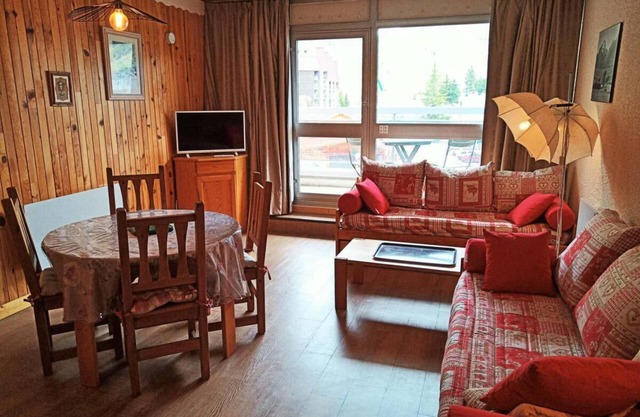 50m del centro estación, 1.o piso, vista pistas, balcón, tv, local para esquís, 32m², Les 2 Alpes