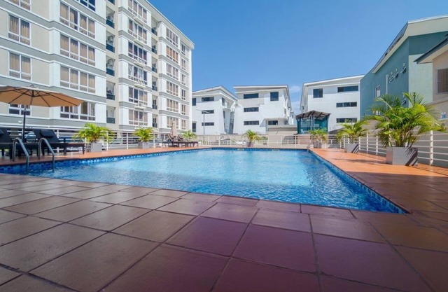2 BR Luxury Apartment w/Pool, Free WIfI, City View, Serene & Secure environment.