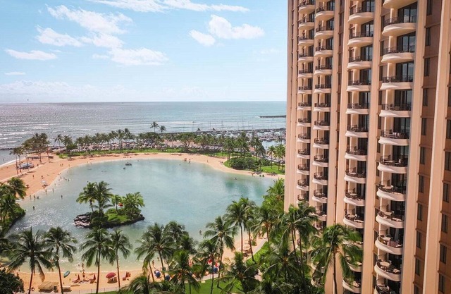 Penthouse de 2 pisos, 3 habitaciones, 3 baños, vista al mar - Lagoon Tower HGVC Hawaiian Village