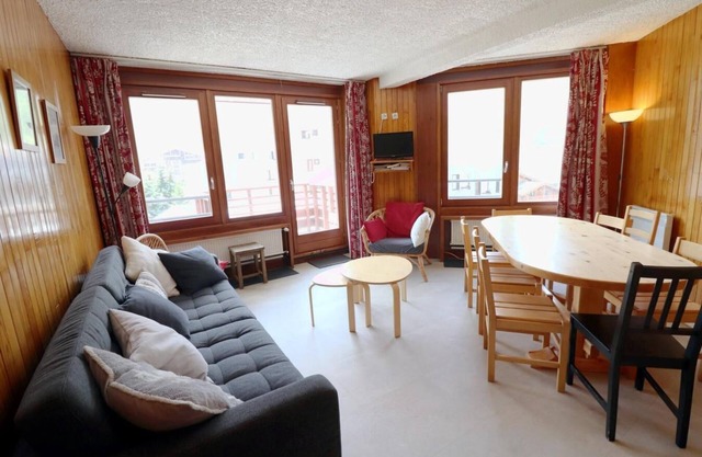 A 200m de las pistas de esquí, 3.o piso, balcón, tv, local para esquís, 58m², Tignes