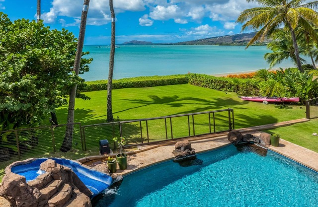 201 Portlock Rd by Gather: 4BR Beachfront Villa w/ Pool, Oceanviews & Hot Tub