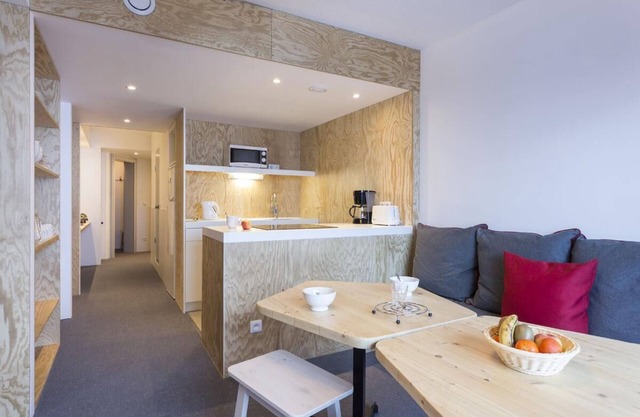 20m del centro estación, 4.o piso, balcón, tv, local para esquís, 61m², Les Arcs