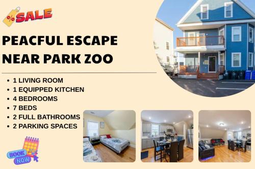 233-3 - 4BR Boston - Peaceful Escape near Park Zoo