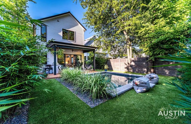 4BR/3BA Home w/ Plunge Pool & Patio ✦ Parking & Tesla Charger ✦ Walk to Downtown