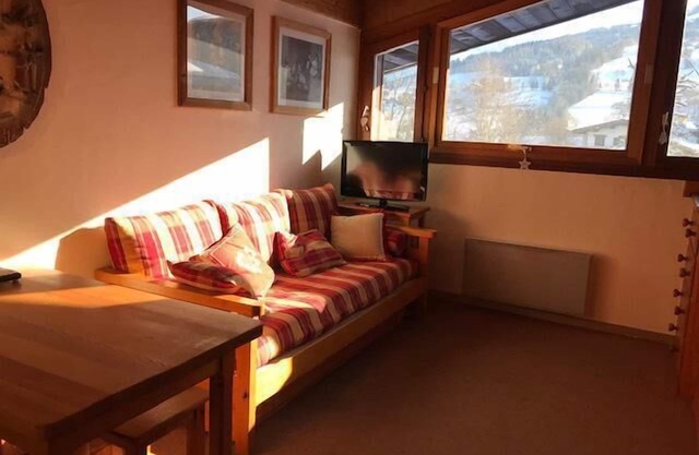 2.o piso, vista montaña, 21m², Combloux