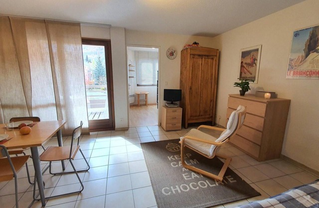 1.o piso, vista montaña, terraza, tv, local para esquís, 44m², Serre Chevalier