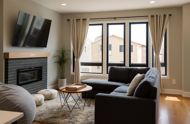 Urban Nook in Jersey City with Roofdeck and fireplace, close to NY