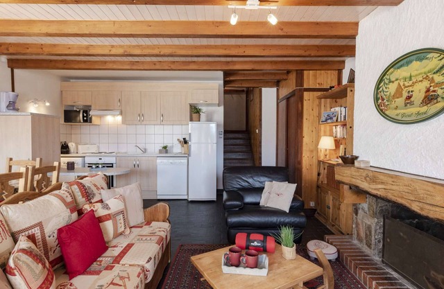 Apartamento para 6 pers. cerca de pistas con chimenea