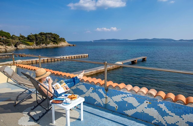 Apartamento frente al mar Hyères terraza vista Porquerolles