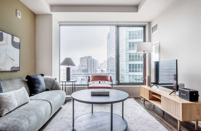 Airy Chinatown/Theater District 2BR w/ Gym & W/D, nr T, by Blueground