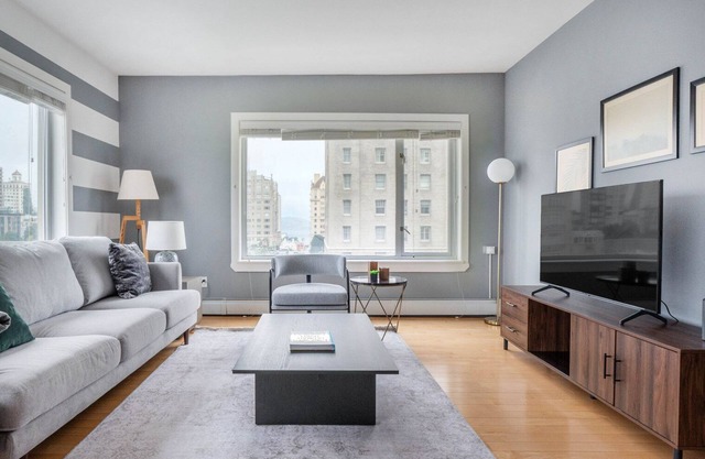 Airy Nob Hill 1BR w/ Sauna + Gym, near Union Sq by Blueground
