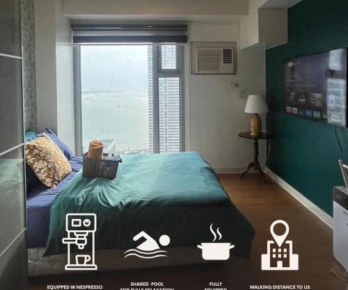 Amazing Beach View Studio Unit - Walking Distance to US Embassy & St Lukes Ermita
