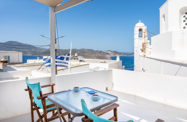 Apartamento 'Betty with Sea View' con vistas al mar, Wi-Fi y aire acondicionado.