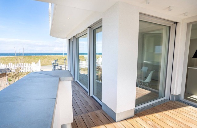 Apartamento 'Ferienwohnung Backbord' con vistas al mar, jardín compartido y Wi-Fi
