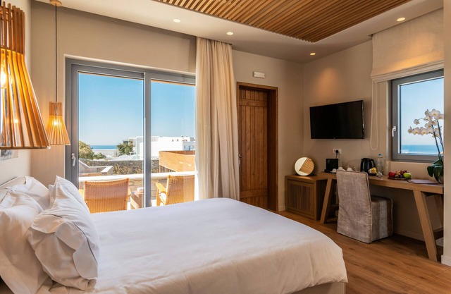 Apartamento 'Deluxe Room Sea View' con vistas al mar, Wi-Fi y aire acondicionado