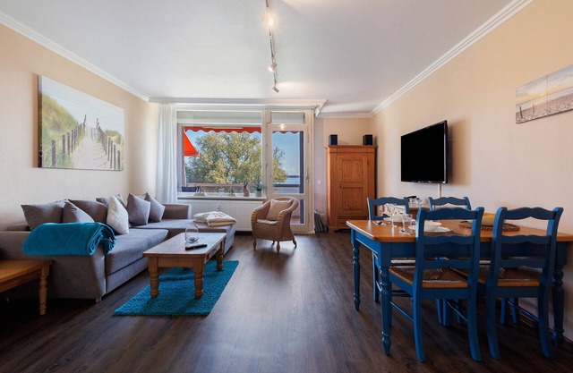 Apartamento 'Ferienwohnung Oberdeck' con vistas al mar, balcón y Wi-Fi