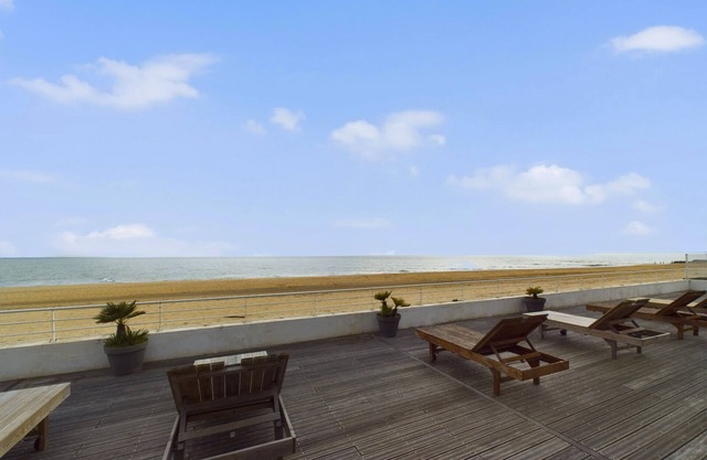 Piso para 12 - vista al mar - Terraza