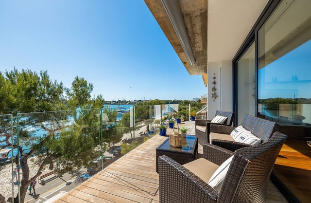 Apartamento 'Llevant' con vistas al mar, Wi-Fi y aire acondicionado