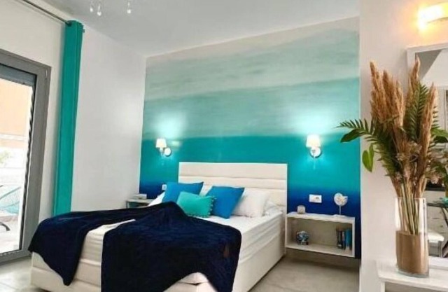Apartamento 'Poseidon Studio 4' con vistas al mar, Wi-Fi y aire acondicionado