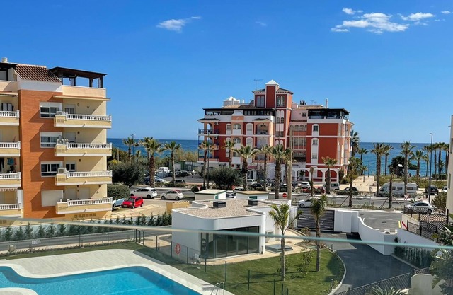 Apartamento 'Sun Garden' con vistas al mar, Wi-Fi y aire acondicionado