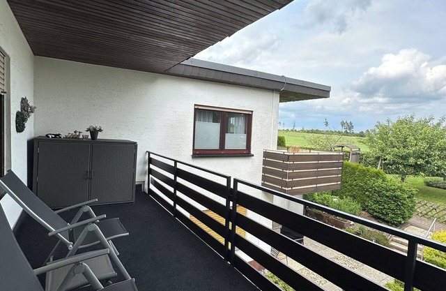 Apartment with balcony, kitchen bathroom