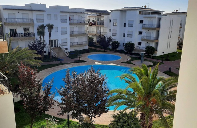 Apparently with swimming pool