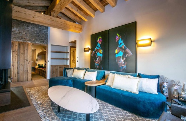 Appart luxueux avec cheminée, proche des pistes, WiFi, 10 pers - FR-1-694-90