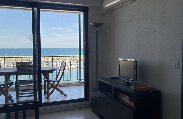 Appartement 2 pièces cabine - 5 pers, clim, parking privé, à 50m de la plage - FR-1-388-34