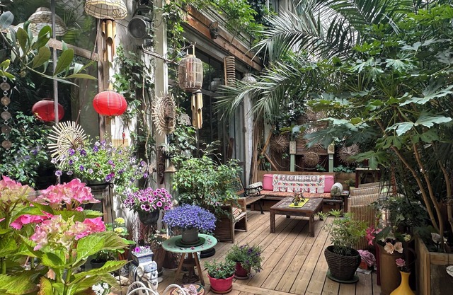 Loft con terraza en París. Encanto, calma, ideal familia.