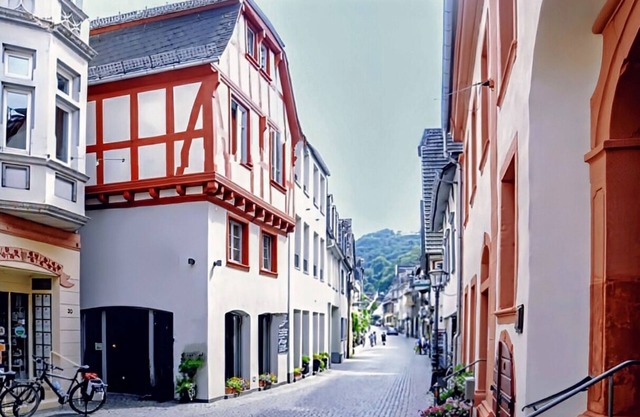 Rhine & Wine-up to 7 people Heart of the Old Town with a view of Stahleck Castle