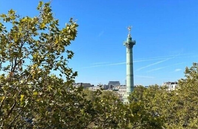 Bastille/Marais apartment with long balcony & AC