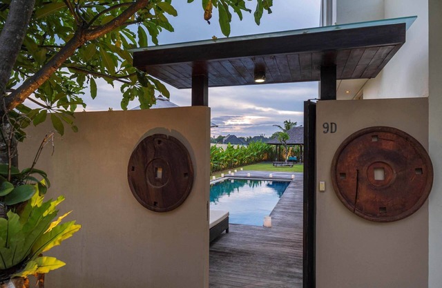 Beach View 3 Bedrooms Brand New Stylish Private Pool Villa With Lawn & Gazebo