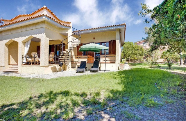 Villa frente al mar con solárium