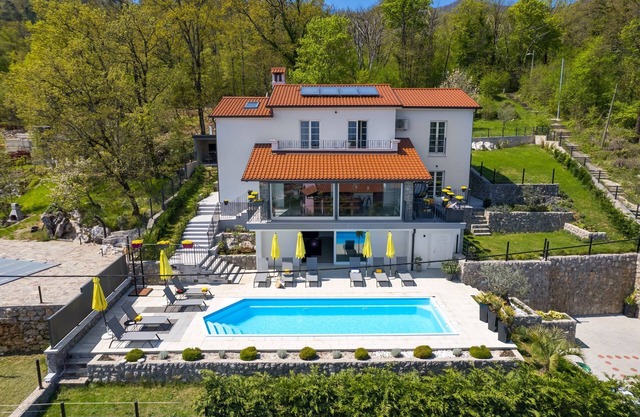 Beautiful 4 bedroom, 5 bathrooms Mediterranean style house with a pool and sauna