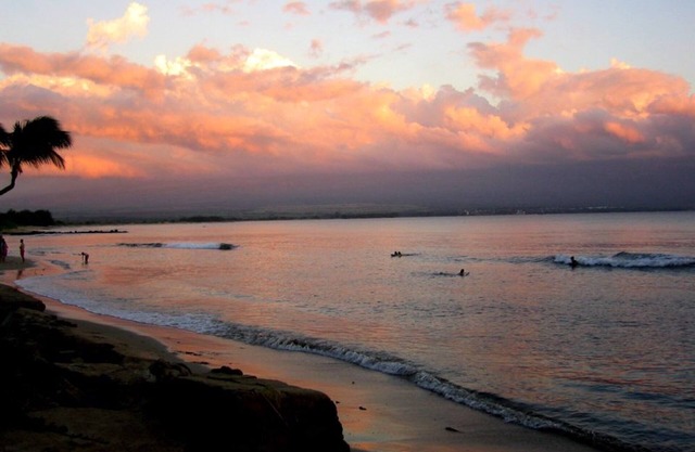 Hermoso condominio completamente AC 2 BR / 2BA a 20 pies de las olas en la playa más larga de Maui