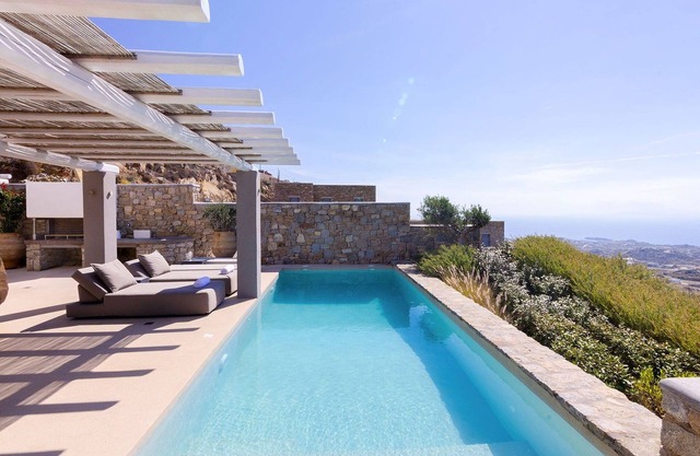 Villa Deluxe Mykonos | Villa Bianca | Piscina Privada | 3 Dormitorios | Vista al mar | Ornos