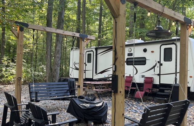 Hale’s Hideaway Forest Camping Experience… a unique, secluded property in Goshen